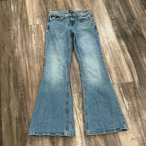 BDG x urban outfitters y2k light blue denim flare jeans size 27 - Picture 1 of 6
